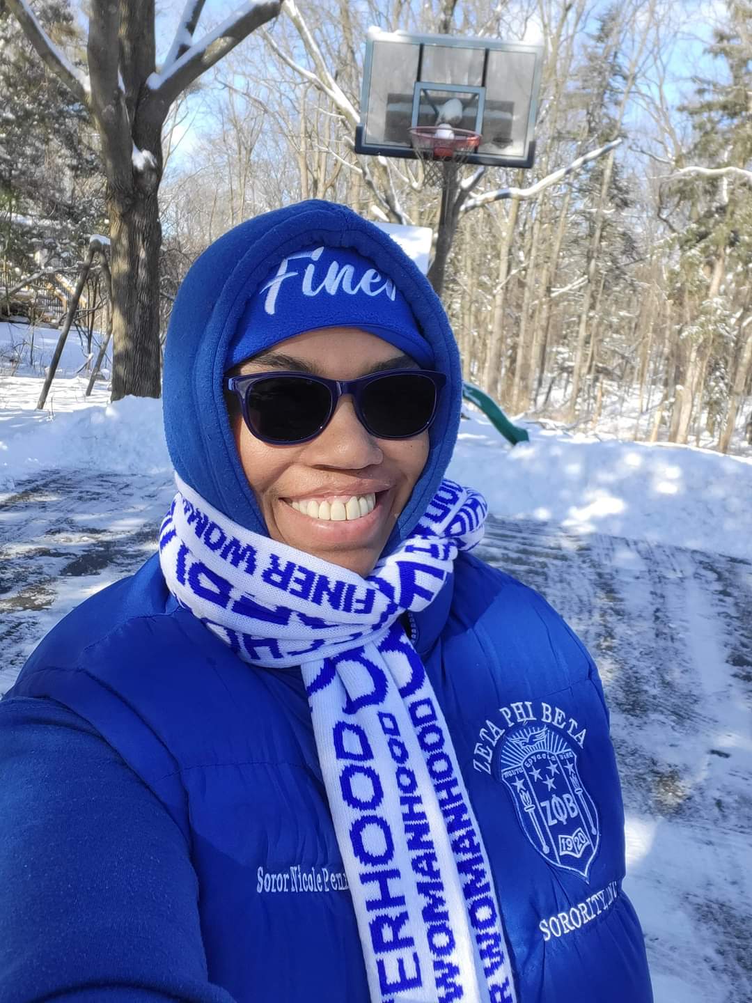 Principles Abstract Scarf & Hat Set