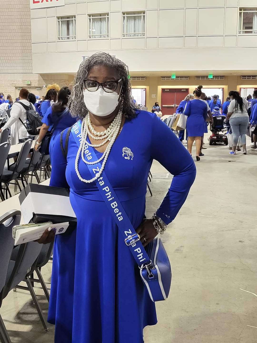 Finer Blue Handkerchief Hem Dress