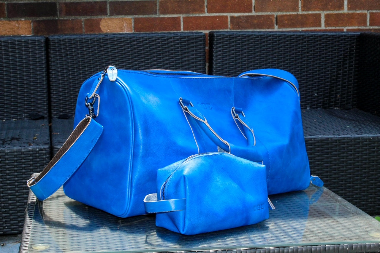 Sigma Genuine Leather Embossed Duffle Bag