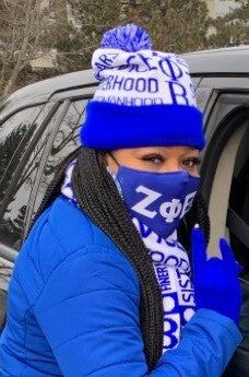 Principles Abstract Scarf & Hat Set