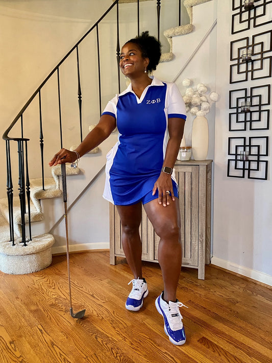Blue Golf/Tennis Dress with matching shorts