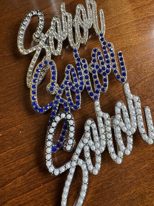 Soror Cursive Lapel Pin