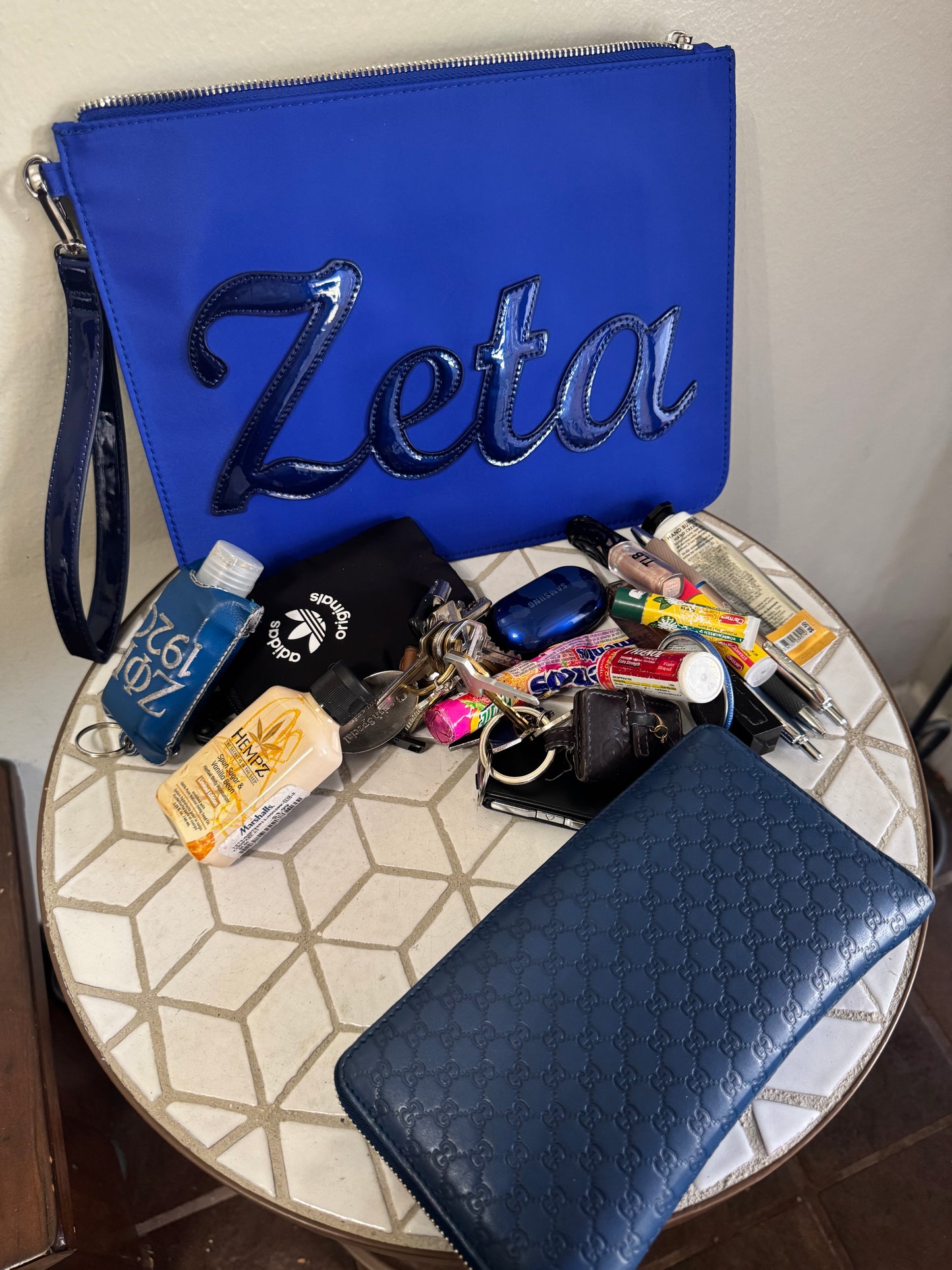 Zeta Nylon Carryall Clutch
