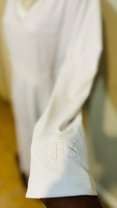 OES White Full Hem Dress