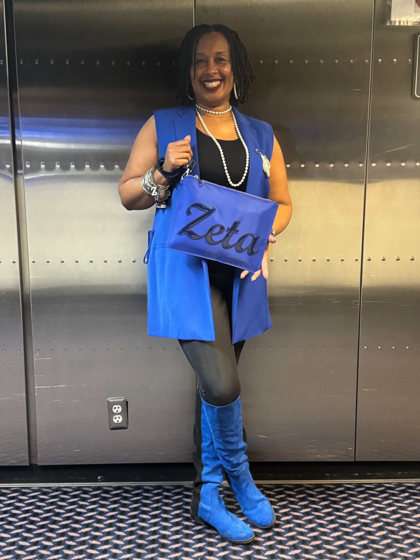 Zeta Nylon Carryall Clutch