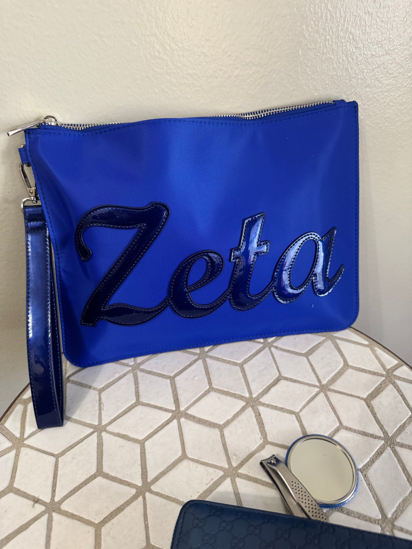 Zeta Nylon Carryall Clutch
