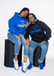 ZETA PHI BETA vs Everybody Hoodie (Royal)