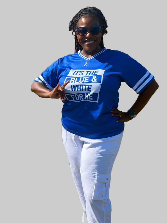 BLUE & WHITE For Me Jersey