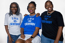 Load image into Gallery viewer, ZETA PHI BETA vs Everybody T-Shirt (Black)
