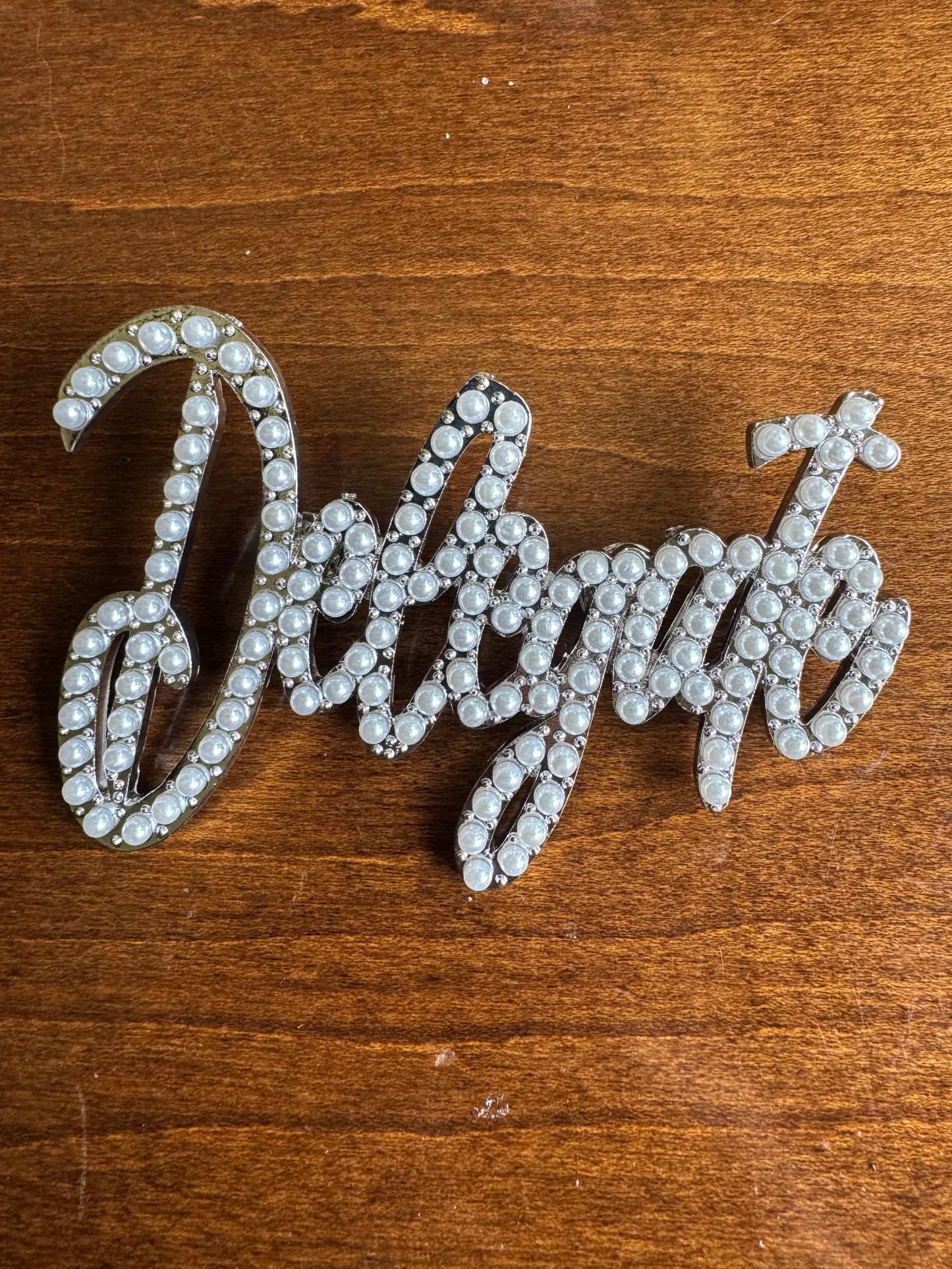 DELEGATE Cursive Lapel Pin