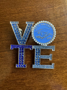 VOTE Zeta Amicae Pin