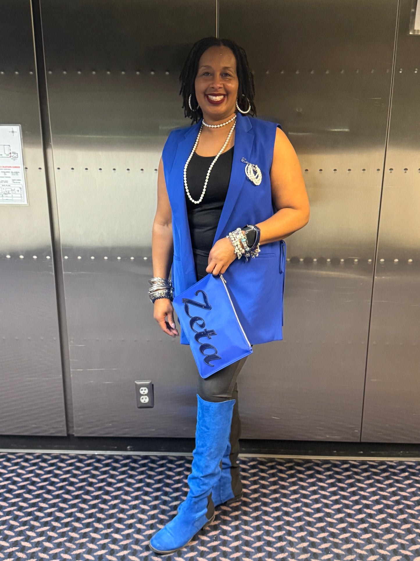 Zeta Nylon Carryall Clutch