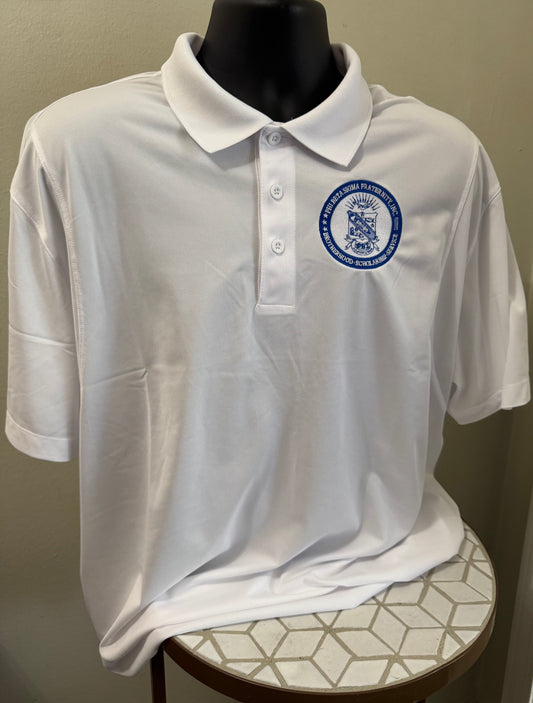 Phi Beta Sigma Polo (White w/Shield)