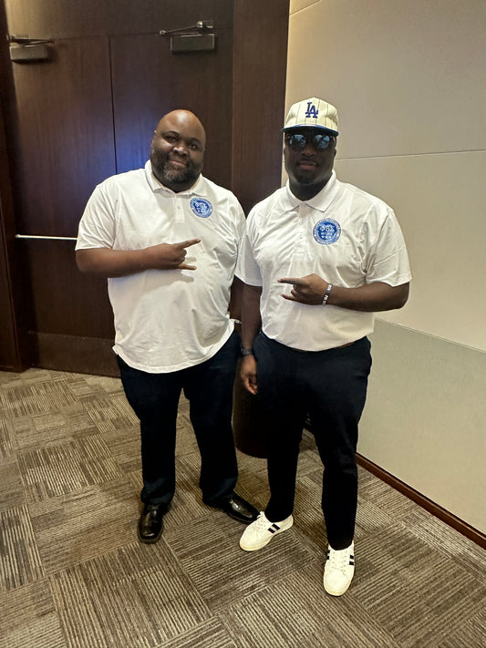 Phi Beta Sigma STATE OF MI Dri-Fit WHITE Polo