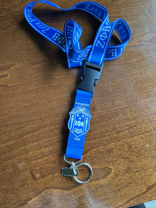 Zeta Phi Beta Premium Lanyard
