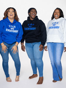 ZETA PHI BETA vs Everybody Hoodie (Royal)