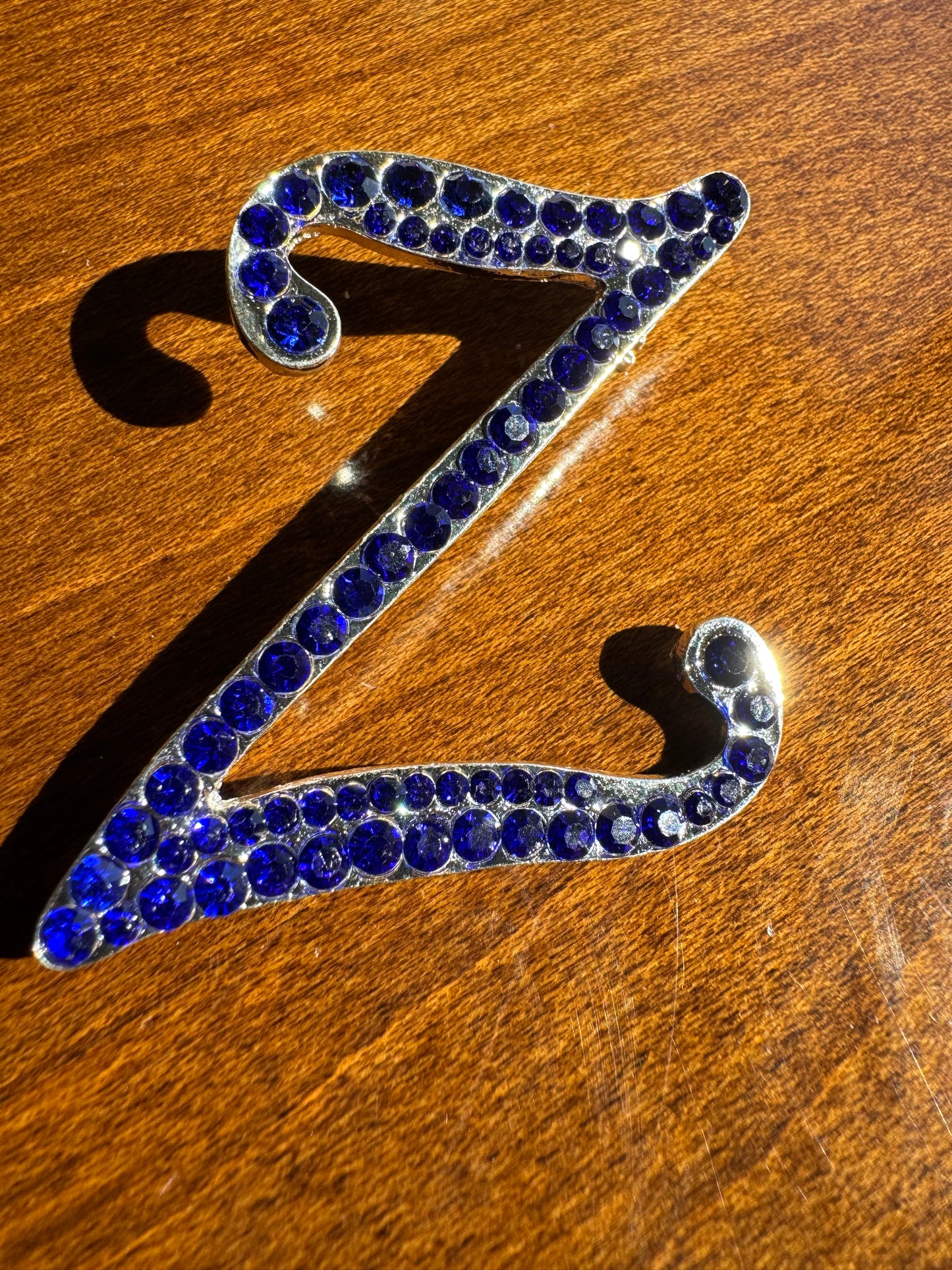 Cursive Z lapel pin