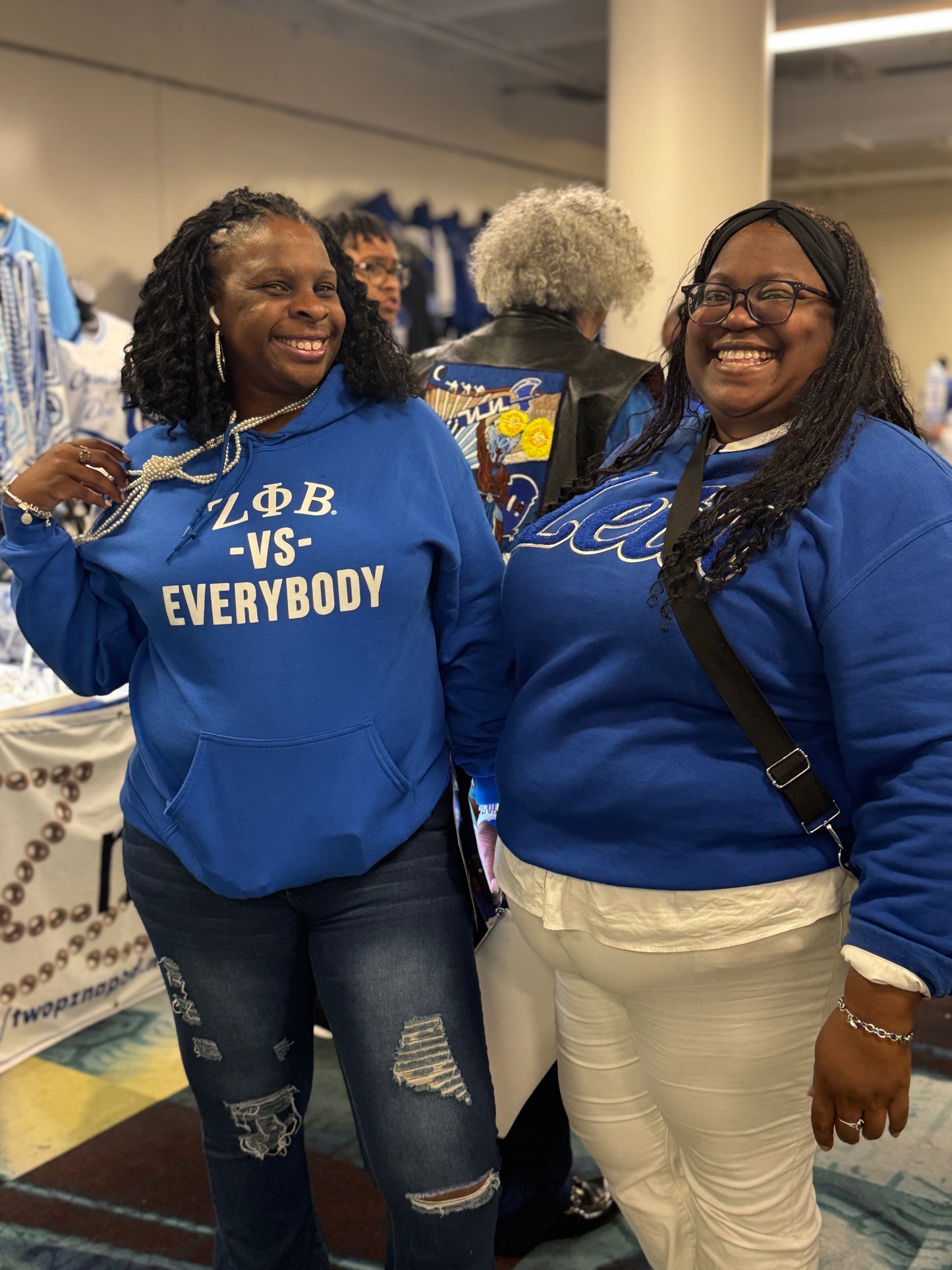 ZETA PHI BETA vs Everybody Hoodie (Royal)