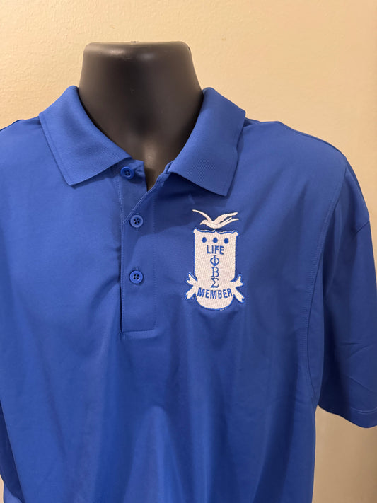 Phi Beta Sigma LM Polo (Royal w/LM Logo)