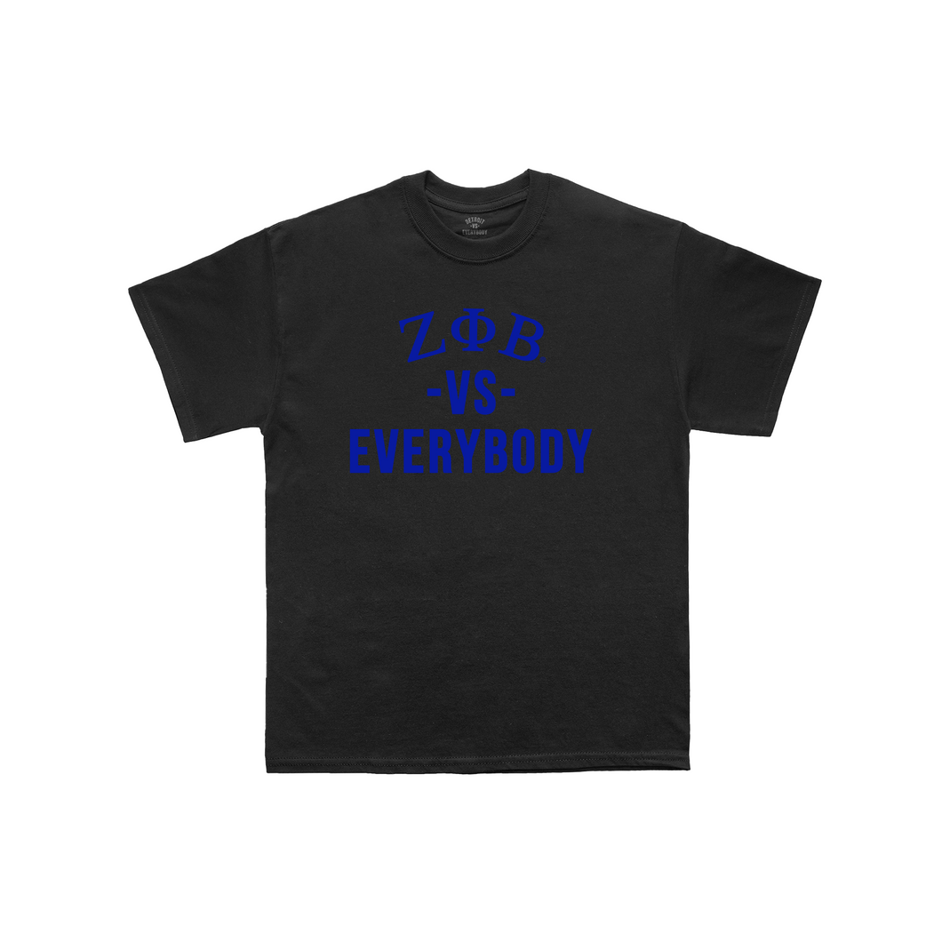 ZETA PHI BETA vs Everybody T-Shirt (Black)