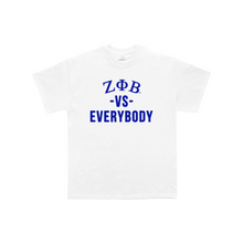 Load image into Gallery viewer, ZETA PHI BETA vs Everybody T-Shirt (White)
