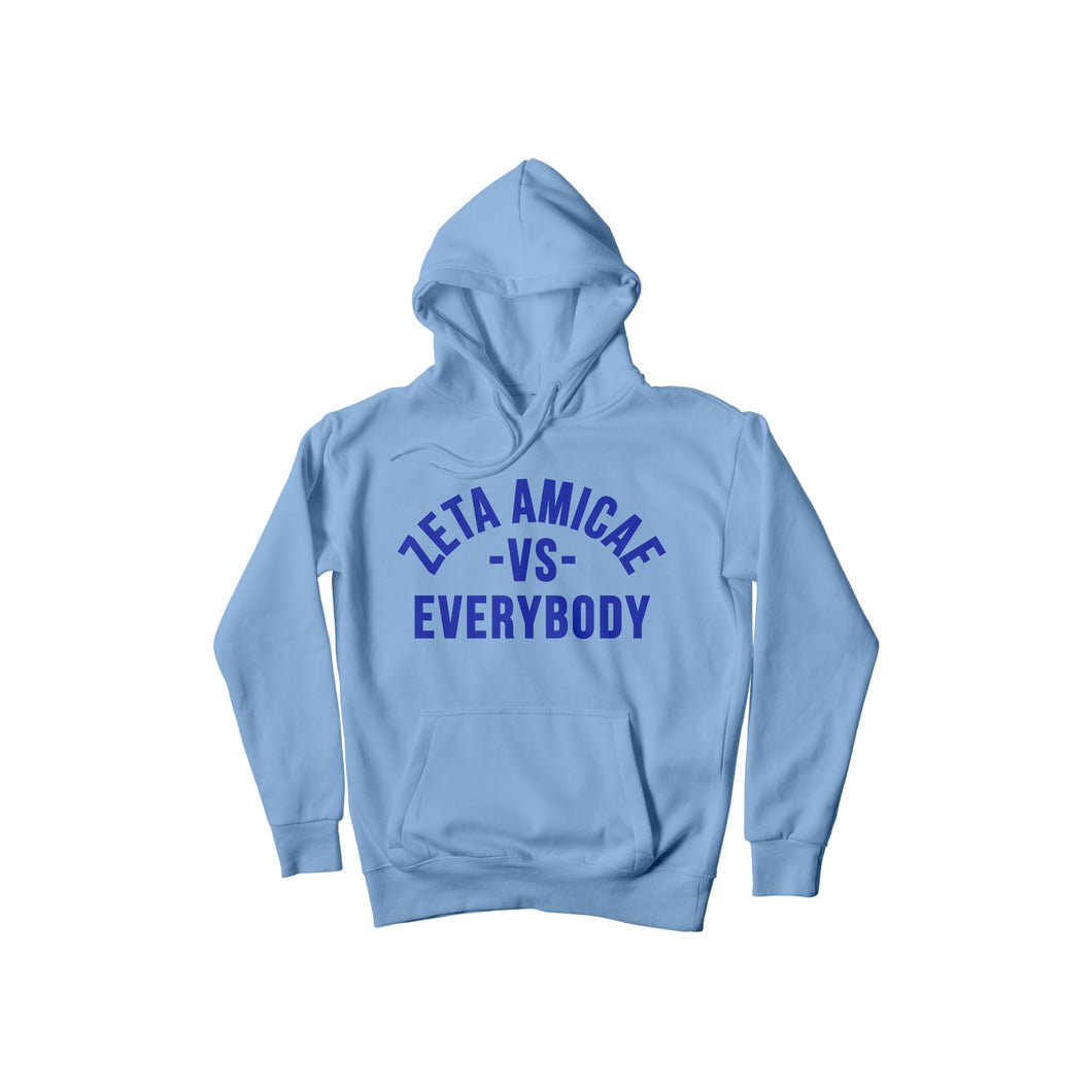 ZETA AMICAE vs Everybody Hoodie (Light Blue)