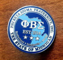 Load image into Gallery viewer, Phi Beta Sigma STATE OF MI Dri-Fit Polo &amp; Lapel Pin
