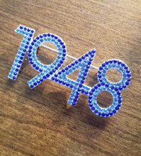 Load image into Gallery viewer, &quot;1948&quot; Shimmery lapel pin
