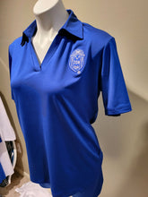 Load image into Gallery viewer, Blue Shield Short Sleeve Polo Shirt

