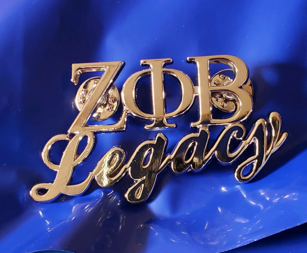 Greek Lettered Legacy girly lapel pin